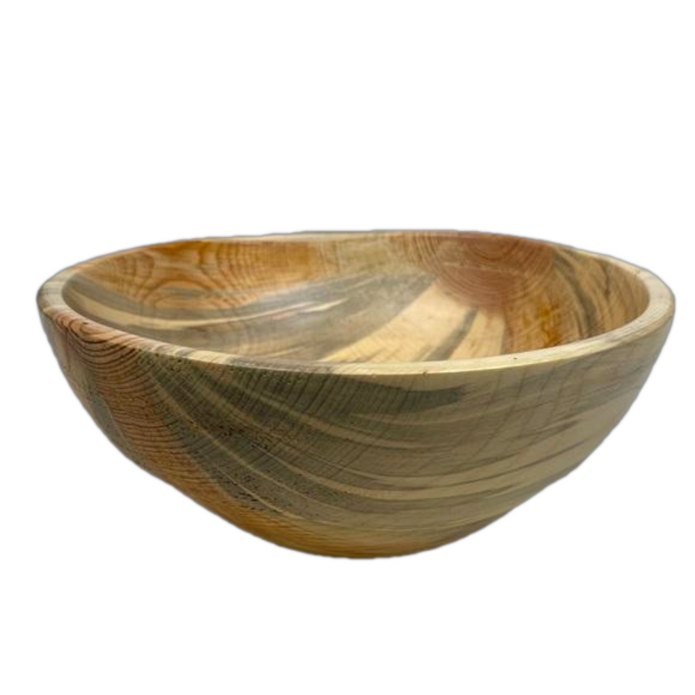 Handmade Wooden Bowl Wood Grain Decorative